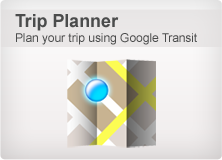 Plan your trip using Google Transit